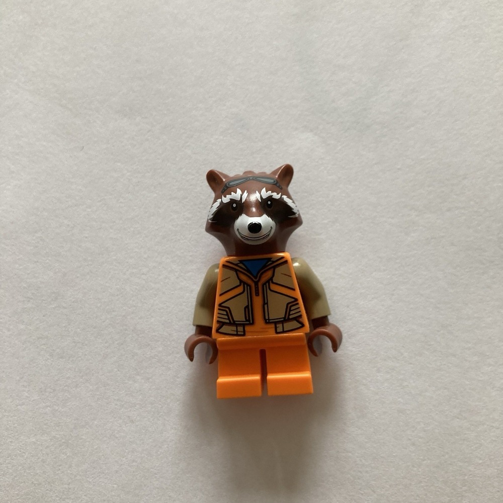 LEGO Marvel Rocket Raccoon Minifigure From Mech Set (76243) sh858